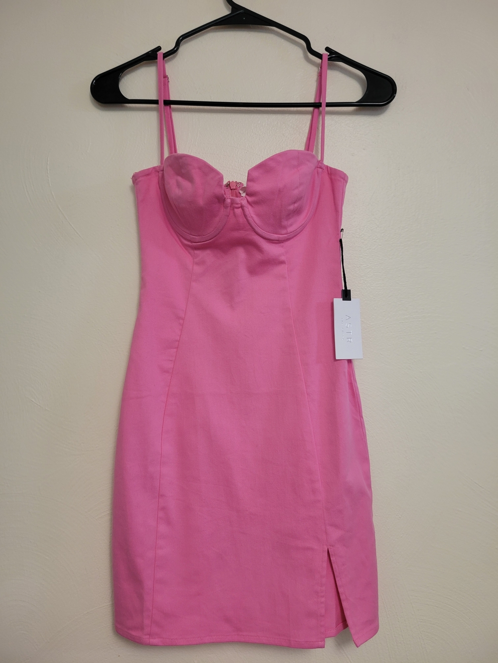 Astr Pink Bodycon Mini Dress Size XS